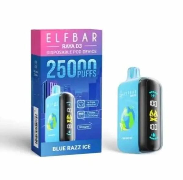 Elf Bar Raya D3 Blue Razz ICE Mind  25000 | Vape Shop Delhi