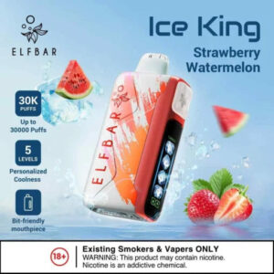 Elf Bar Ice King  Strawberry Watermelon  30K | Vape Shop Delhi