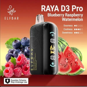 Elf Bar Raya D3 Pro 30K Blueberry Raspberry Watermelon | Vape Shop Delhi