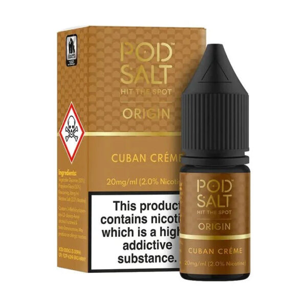 POD SALT CUBAN CREME  Nicotine Salt | Vape Shop Delhi