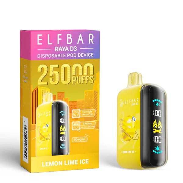 3.jpeg Elf Bar Raya D3 Lemon lime ice 25000 | Vape Shop Delhi