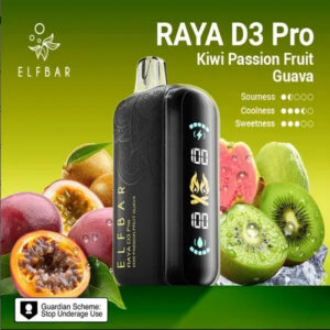 Elf Bar Raya D3 Pro  Kiwi Passion Fruit Guava | Vape Shop Delhi