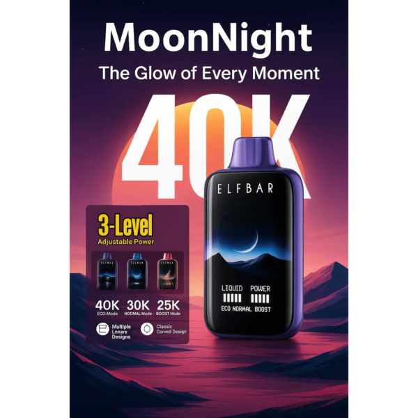 Elfbar Moon Night 40k  Kiwi Passion Fruit Guava | Vape Shop Delhi