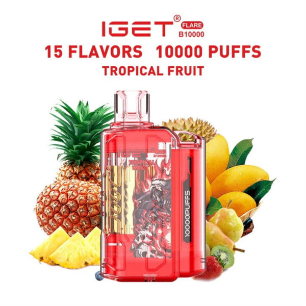 IGET FLARE B10000  Tropical Fruit | Vape Shop Delhi