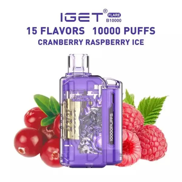 IGET FLARE B10000  Cranberry Raspberry ice | Vape Shop Delhi