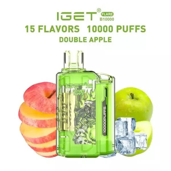 IGET FLARE B10000  Double Apple | Vape Shop Delhi