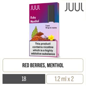 JUUL2 Ruby Menthol Pods (2 Pods) | Vape Shop Delhi