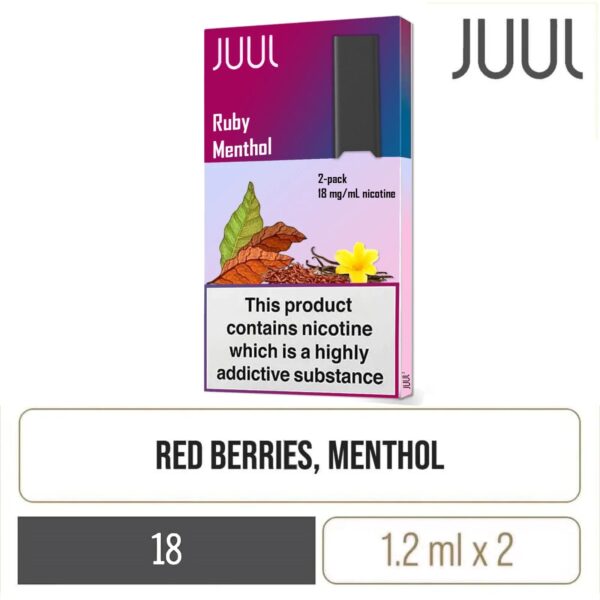 JUUL2 Ruby Menthol Pods (2 Pods) | Vape Shop Delhi