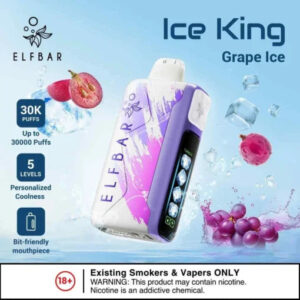 Elf Bar Ice King  Grape Ice  30K | Vape Shop Delhi