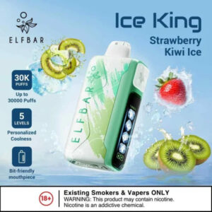 Elf Bar Ice King  Strawberry Kiwi Ice  30K | Vape Shop Delhi