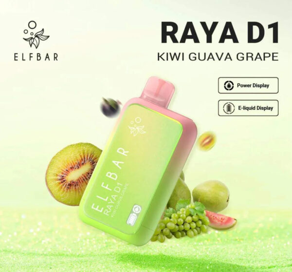 ELF BAR RAYA D1  Kiwi Guava Grape | Vape Shop Delhi