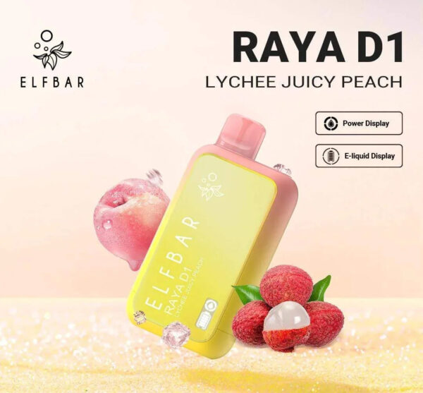 ELF BAR RAYA D1  Lychee Juicy Peach | Vape Shop Delhi