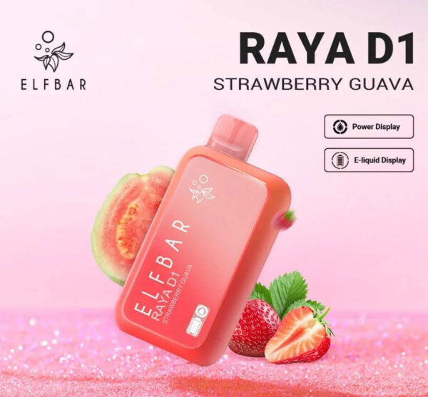 ELF BAR RAYA D1  Strawberry Guava | Vape Shop Delhi